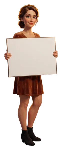 A woman holding a board: Casino Niagara, 1996